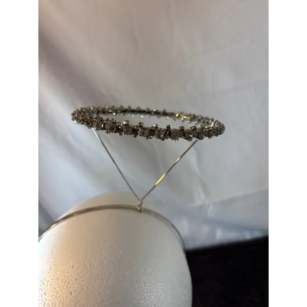 Silver Rhinestone Halo Headband Celestial Crystal‎ Angel Crown Costume Accessory